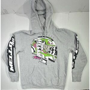Marshmello x OTTEEN Hoodie Men's Large Gray Graphic Helmet Hoodie EDM DJ